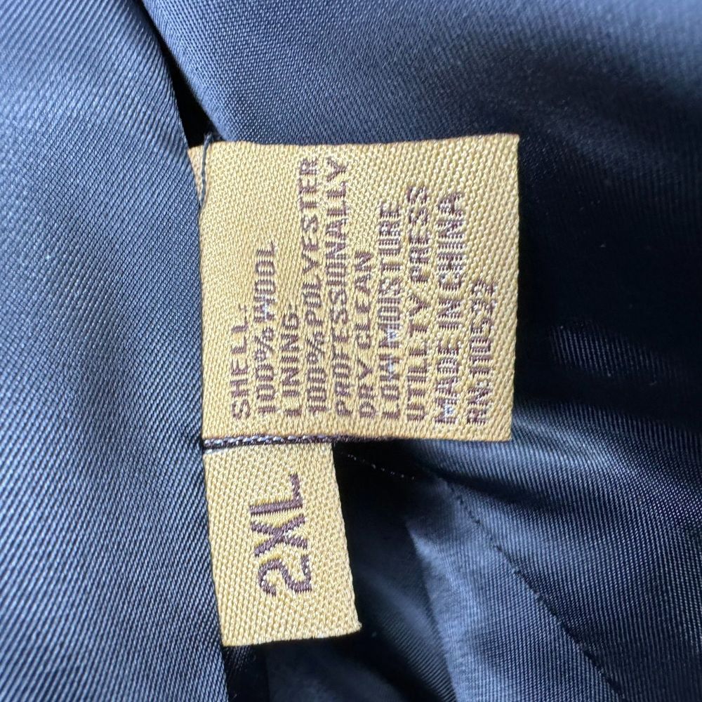 Veno Giovanni Wool Top Coat Black Size 2XL 48 Mens 3/4 Length Overcoat Jacket - Picture 11 of 14